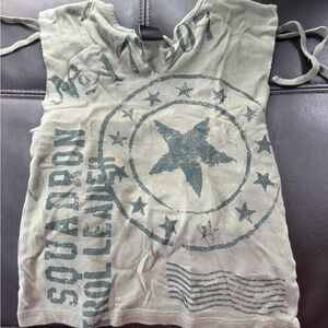 urban outfitters-green grunge tank-small